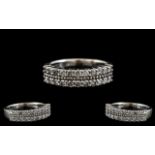 18ct White Gold Attractive Diamond Set H