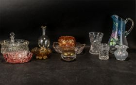 Collection of Glass Ware, comprising a h