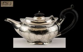 George II Sterling Silver Bachelors Teap