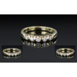 Ladies 18ct Yellow Gold Diamond Set Half Eternity Ring, fully hallmarked for 750 - 18ct,