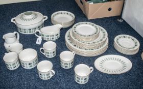 Royal Doulton 'Tapestry' Dinner Service, comprising 6 x 10.5'' dinner plates, 5 x 9'' plates, 6 x