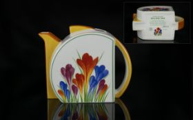 Wedgwood Clarice Cliff Collection Ltd Edition Hand Painted Porcelain Tea for Two Teapot ' Crocus