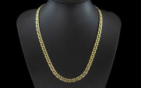 Vintage Nice Quality 'Vermeil' Gold on Silver Fancy Design Necklace,