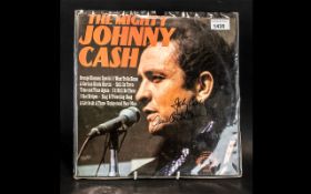 Johnny Cash and June Carter Cash Autographs on LP cover (Record Inside)