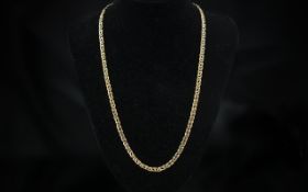 9ct Gold Superb Quality Fancy Double Link Necklace / Chain.