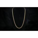 9ct Gold Superb Quality Fancy Double Link Necklace / Chain.