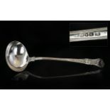 George III - Superb Quality Sterling Silver Ladle with Wonderful Decoration to Stem and Bowl.