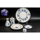 Collection of Wedgwood Pale Blue and White Jasper Wear - Very Unique Colour way,