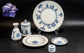 Collection of Wedgwood Pale Blue and White Jasper Wear - Very Unique Colour way,