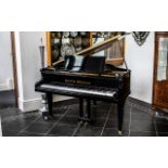 Melvyn Douglas Black Lacquered Baby Grand Piano with an overstrung iron frame - Metzler,