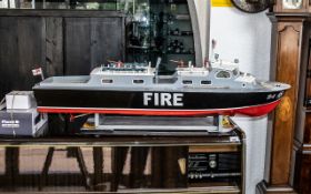 Large Radio Controlled R.A.F Fire Modal Boat, Together with a Radio Controlled TS2+2 Radio System.