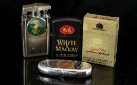 Collection of Novelty Lighters. Benson and Hedges, Boss, Citron and Whyte and Mackay.