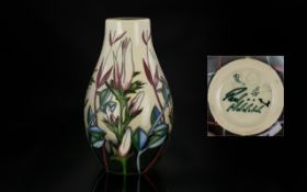Moorcroft Signed Ltd Edition and Numbered Tubelined Vase, In 1st Quality and Mint Condition.