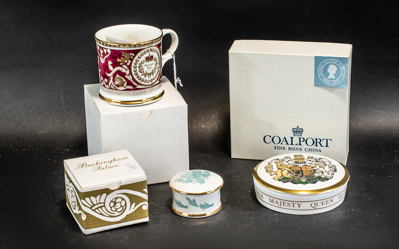 A Collection of Three Coalport Items to include,