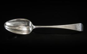 George III Table Spoon, fully marked 1809 by George Wintle, weight 68.51 grams.