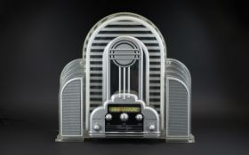 1988 Neon Radio 'Marilyn' in the shape of a juke box, with controls for flashing or static lights,