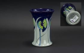 Moorcroft Modern Tubelined Trial Vase, dated 3.12.