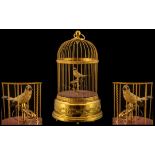 Reuge - Swiss Made Superb Quality Musical Key-Wind Automaton Singing Bird Cage, Wonderful Tone.