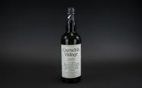 Cavendish Vintage 1949 Bottle of Port, Produce of South Africa,