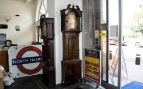 A Late 18th/Early 19th Century Mahogany Long Case Clock,