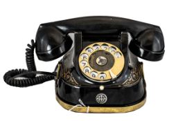 Belgium Dial Bakelite Telephone, marked 'Bell Telephone MFG Company',