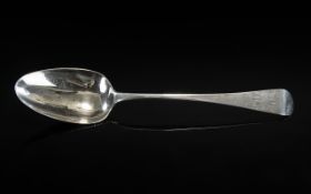 Provincial Georgian Table Spoon, marked Exeter 1811, maker William Welch.