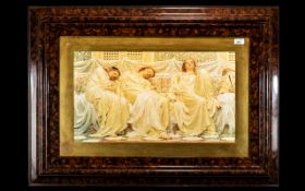 Large Classical Framed Print Depicting 3