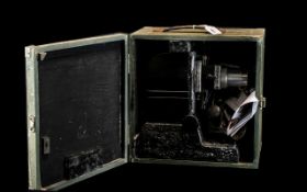 Vintage Projector in Case with lenses an
