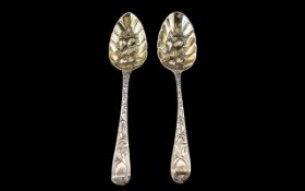 George III Pair of Quality Sterling Silv