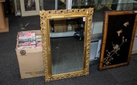 Bevelled Glass Over Mantel Mirror with G