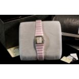 Rado Ladies Pink Ceramic Wristwatch with