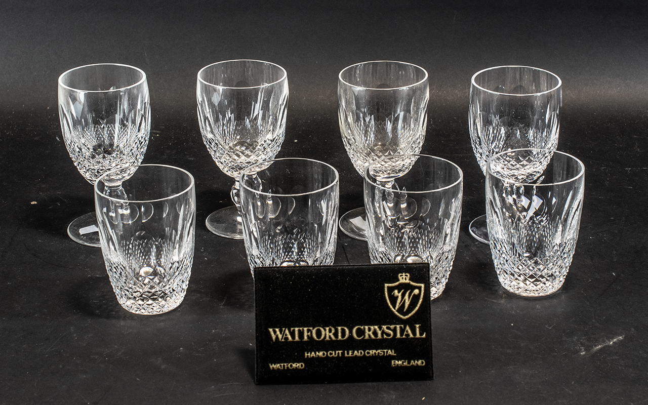 Two Sets of Irish Waterford Crystal Glas