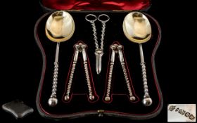 Victorian Set of Silver Plated Accoutrem