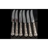 Kings Pattern ( 6 ) x Silver Handles Tea