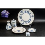 Collection of Wedgwood Pale Blue and White Jasper Wear - Very Unique Colour way, ( 6 ) x Assorted