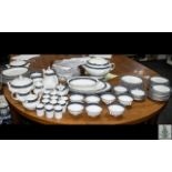 1 x 12 Setting Royal Doulton Bone China ' Sherbrooke ' Design Dinner Set.