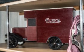 Advertising Interest: Large 1940s Scratch Built Truck of Wooden Construction,