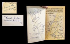 Football Interest - Two Everton Official History Books signed on the inside cover,