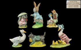 Collection of Six (6) Beswick Beatrix Potter / Royal Doulton Figures - to include Rebeccah