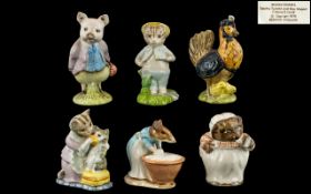 Beswick Beatrix Potter Collection of Six Hand Painted Figures.