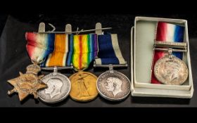 A Group of Five WW1 Military Medals, to include 1914/15 Star, Victory Medal,