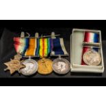 A Group of Five WW1 Military Medals, to include 1914/15 Star, Victory Medal,