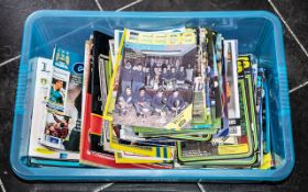 Leeds United Football Interest - Large Box of Football Programmes, mainly Leeds United,