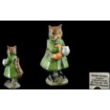 Beswick Beatrix Potter Figure ' Simpkin ' Green Coat. BP3B. Modeller Alan Maslankowski.