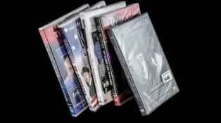 Beatles Interest - Five Beatles DVDs, unused, comprising The Blue Album, The Beatles in America,