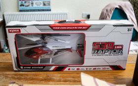 539 Raptor 3 CM Remote Control Helicopter, Features Indoor Flight, Double Protection, Flash Light,