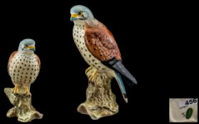 Beswick - Hand Painted Porcelain Bird Figure ' Kestrel ' Model No 2316. Designer Graham Tongue.