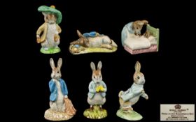 Collection of Six (6) Beswick Beatrix Potter Figures - to include Peter and the red pocket