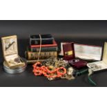 Box of Mixed Items, to include a collection of old books comprising Church Services 1871,