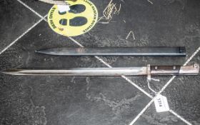 Appears to be German Bayonet & Scabbard, possibly 1924 Czech Model.